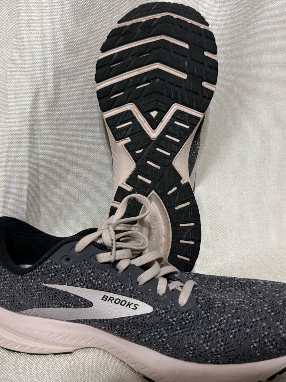 Brooks Women's Athletic Shoes - Black and Light Pink - Picture 2 of 3